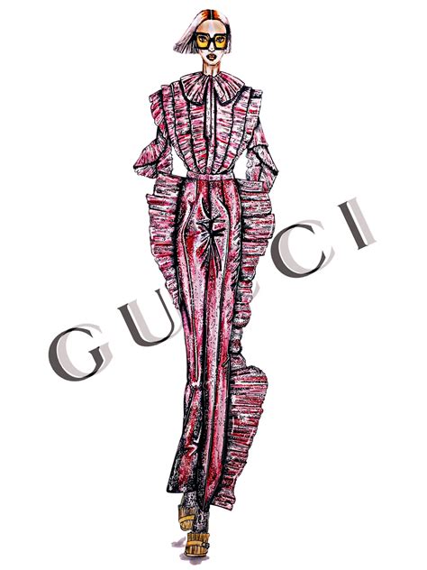 black and white fashion illustration gucci|Gucci Fashion Illustration Projects :: Photos, videos, logos.